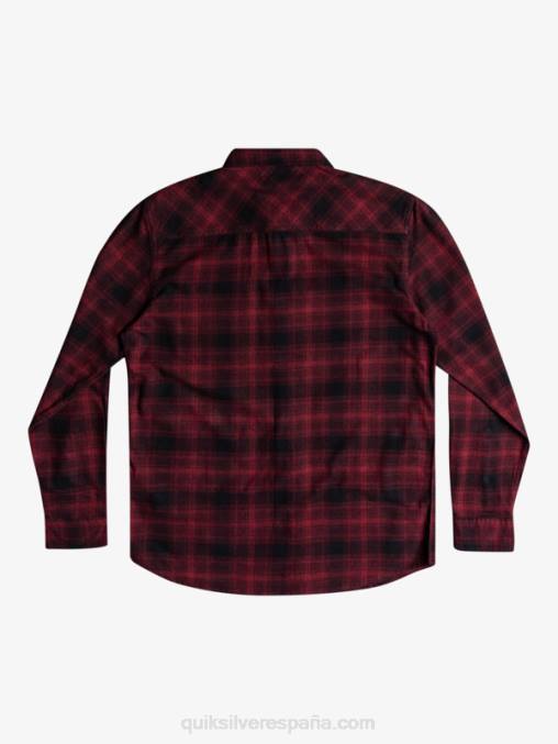 ganaway negro camisa de franela de manga larga ganaway stretch D6T4D1769 hombres Quiksilver