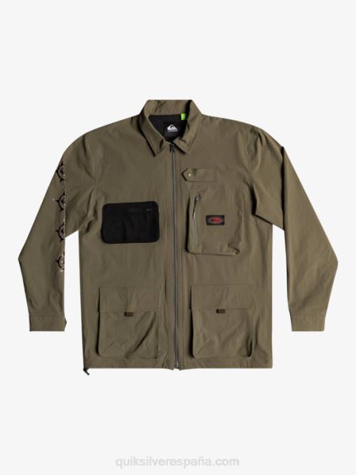 hoja de uva camisa de manga larga bajo el cielo D6T4D1718 hombres Quiksilver