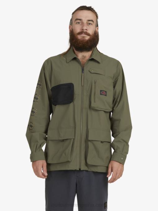 hoja de uva camisa de manga larga bajo el cielo D6T4D1718 hombres Quiksilver