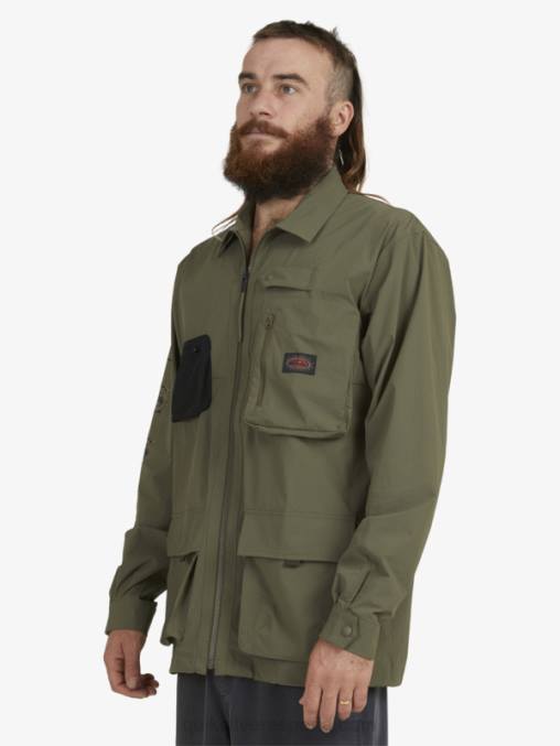 hoja de uva camisa de manga larga bajo el cielo D6T4D1718 hombres Quiksilver