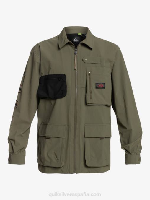 hoja de uva camisa de manga larga bajo el cielo D6T4D1718 hombres Quiksilver