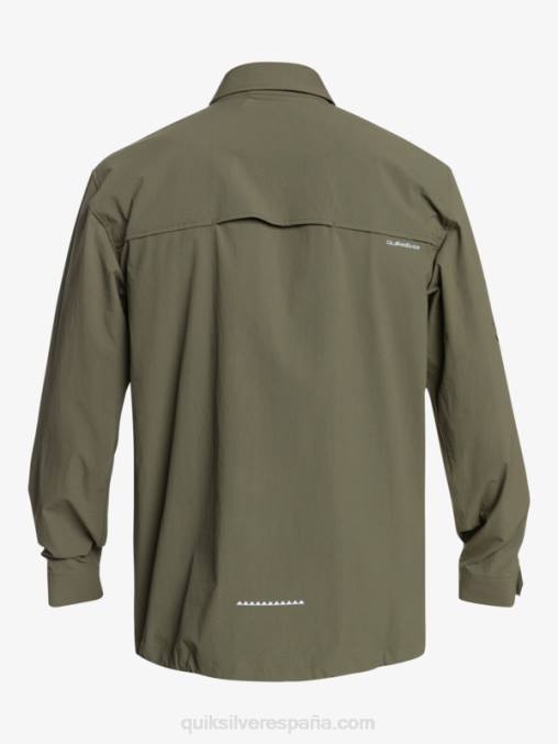 hoja de uva camisa de manga larga bajo el cielo D6T4D1718 hombres Quiksilver