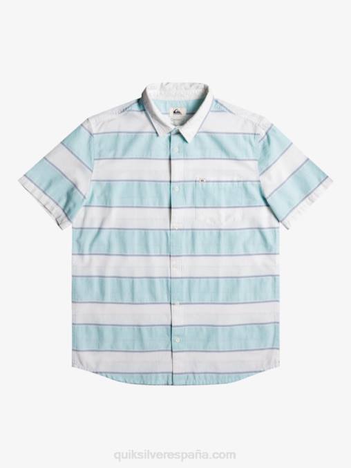 hora de máxima audiencia blanca camisa de manga corta de horario estelar D6T4D1621 hombres Quiksilver