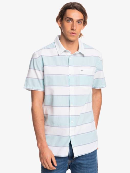 hora de máxima audiencia blanca camisa de manga corta de horario estelar D6T4D1621 hombres Quiksilver