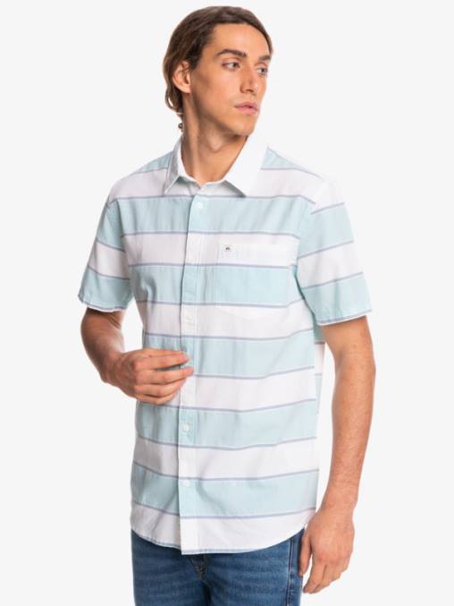 hora de máxima audiencia blanca camisa de manga corta de horario estelar D6T4D1621 hombres Quiksilver
