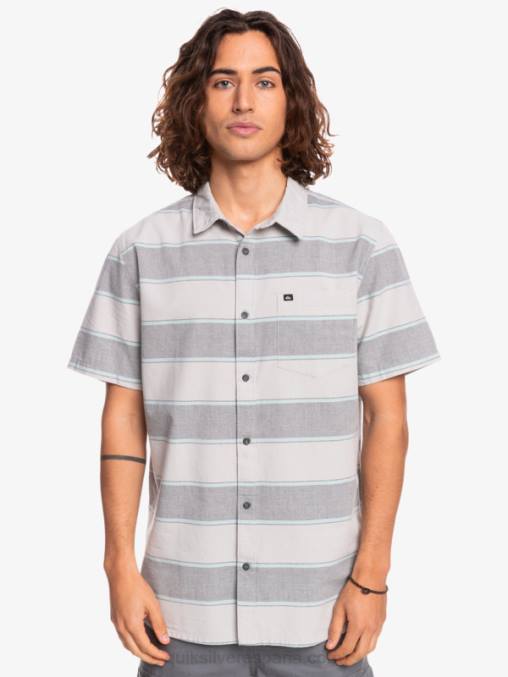 hora de máxima audiencia gris violeta camisa de manga corta de horario estelar D6T4D1620 hombres Quiksilver