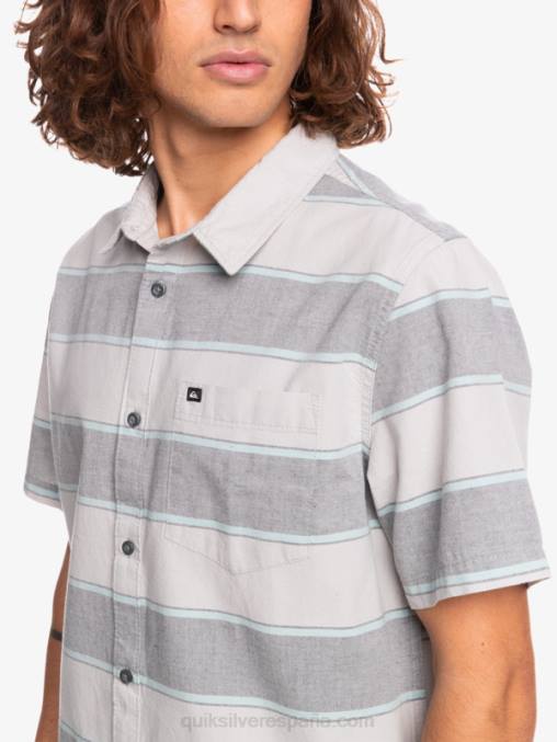 hora de máxima audiencia gris violeta camisa de manga corta de horario estelar D6T4D1620 hombres Quiksilver