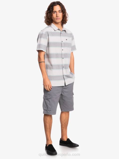 hora de máxima audiencia gris violeta camisa de manga corta de horario estelar D6T4D1620 hombres Quiksilver