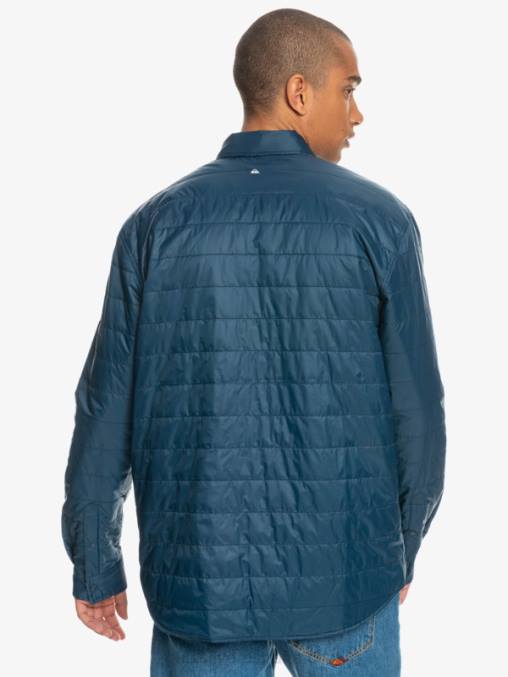 insignia azul escalada libre camisa de franela reversible con aislamiento de escalada libre D6T4D1702 hombres Quiksilver