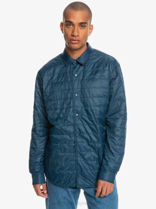 insignia azul escalada libre camisa de franela reversible con aislamiento de escalada libre D6T4D1702 hombres Quiksilver
