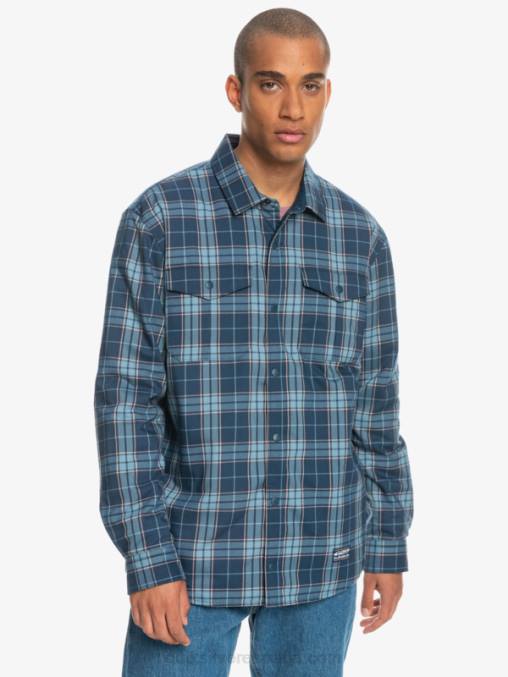 insignia azul escalada libre camisa de franela reversible con aislamiento de escalada libre D6T4D1702 hombres Quiksilver