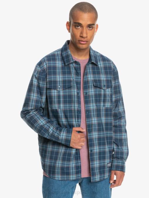 insignia azul escalada libre camisa de franela reversible con aislamiento de escalada libre D6T4D1702 hombres Quiksilver