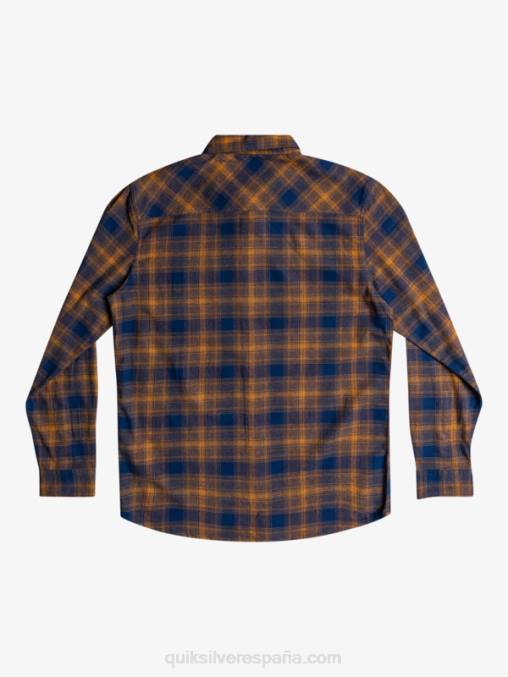 insignia azul ganaway camisa de franela de manga larga ganaway stretch D6T4D1767 hombres Quiksilver