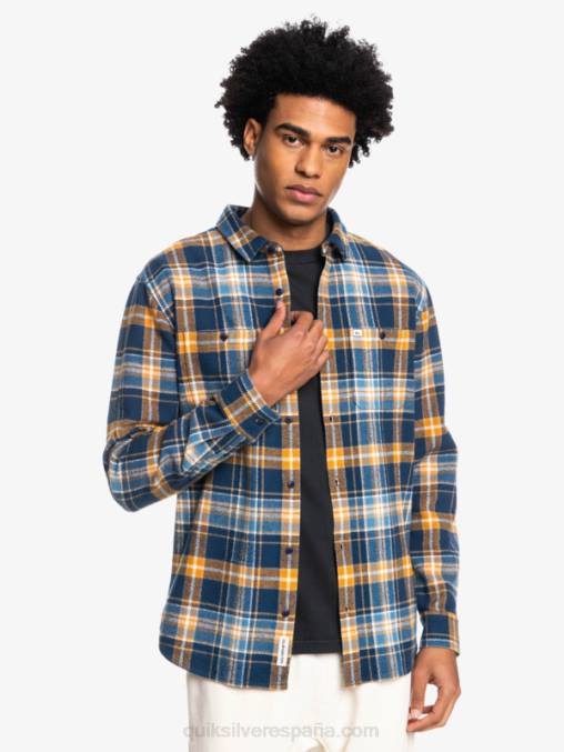 insignia azul intrépido camisa de franela de manga larga intrepide explorer D6T4D1770 hombres Quiksilver