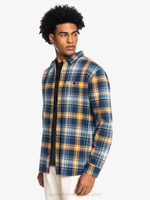 insignia azul intrépido camisa de franela de manga larga intrepide explorer D6T4D1770 hombres Quiksilver