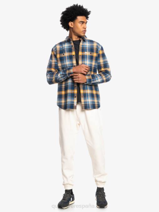 insignia azul intrépido camisa de franela de manga larga intrepide explorer D6T4D1770 hombres Quiksilver