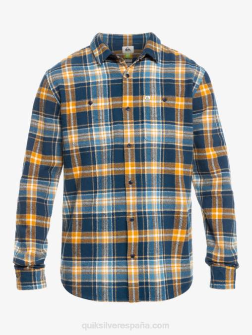 insignia azul intrépido camisa de franela de manga larga intrepide explorer D6T4D1770 hombres Quiksilver