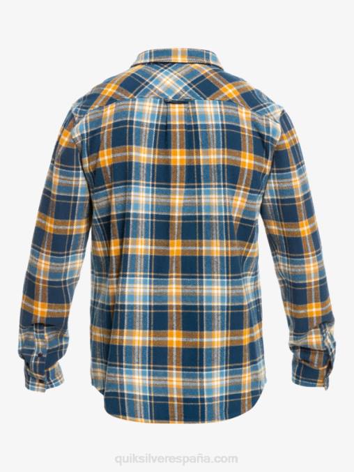 insignia azul intrépido camisa de franela de manga larga intrepide explorer D6T4D1770 hombres Quiksilver