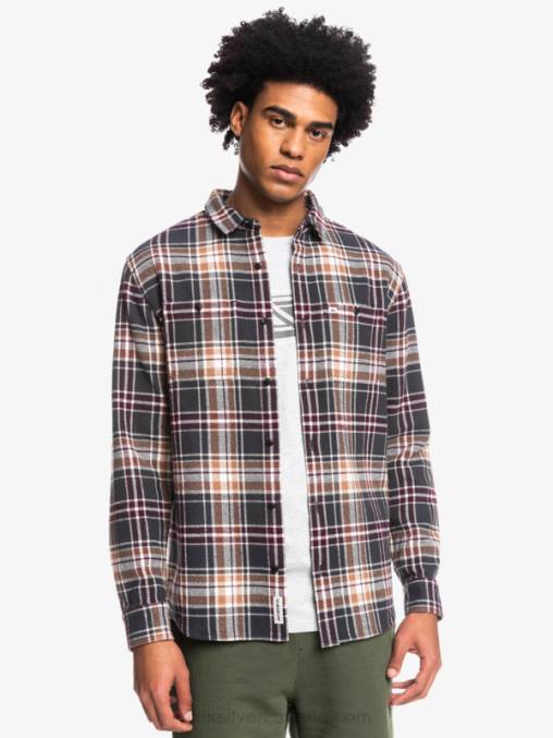 intrépido fantasma camisa de franela de manga larga intrepide explorer D6T4D1771 hombres Quiksilver