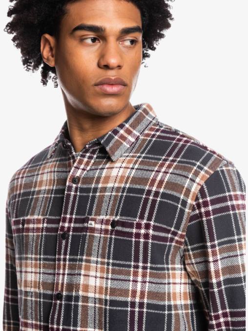 intrépido fantasma camisa de franela de manga larga intrepide explorer D6T4D1771 hombres Quiksilver