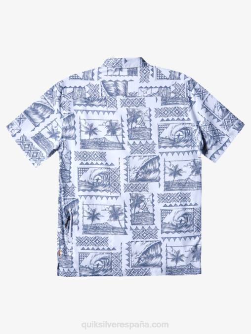 kailua azul gris Waterman kailua cruiser camiseta técnica de surf de manga corta upf 50 D6T4D156 hombres Quiksilver