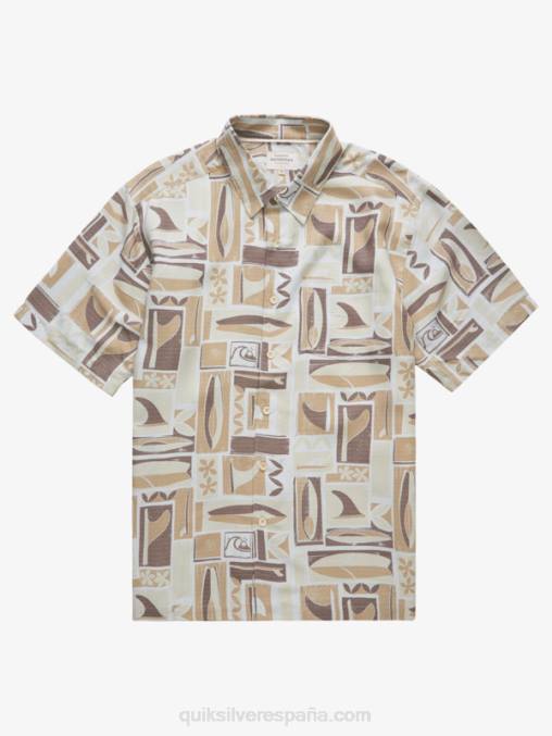 kapua de arroz integral camisa manga corta waterman kapua D6T4D1889 hombres Quiksilver