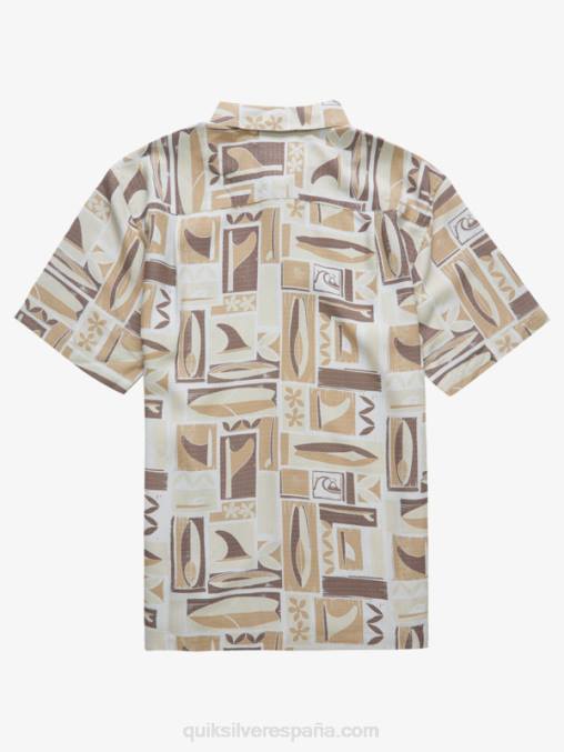 kapua de arroz integral camisa manga corta waterman kapua D6T4D1889 hombres Quiksilver