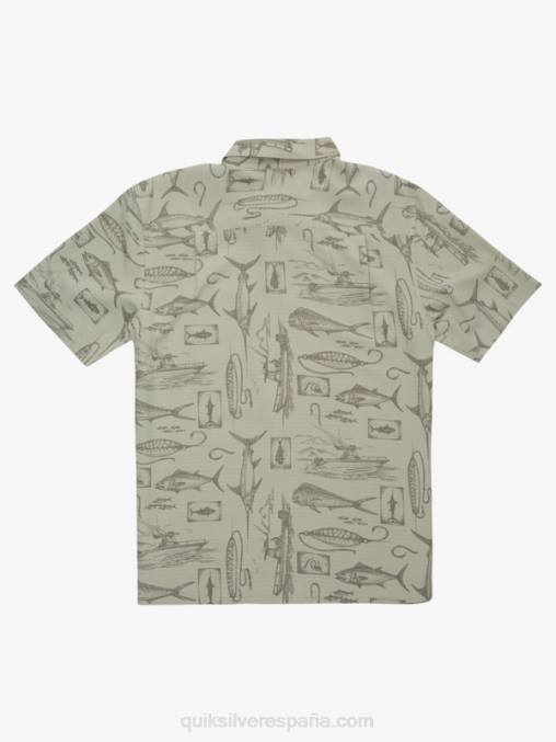 línea floja de té camisa de manga corta waterman slack line D6T4D1217 hombres Quiksilver