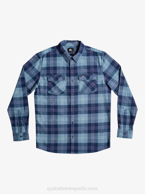 liebre azul provenzal camisa harelaw stretch manga larga D6T4D1509 hombres Quiksilver
