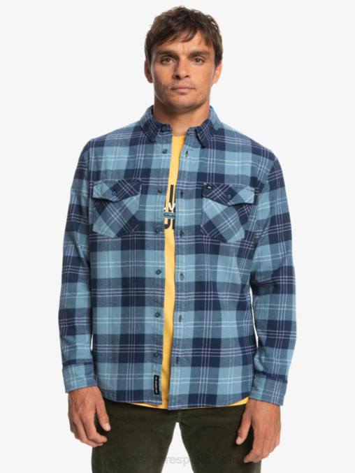liebre azul provenzal camisa harelaw stretch manga larga D6T4D1509 hombres Quiksilver