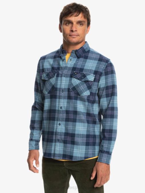liebre azul provenzal camisa harelaw stretch manga larga D6T4D1509 hombres Quiksilver