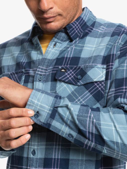 liebre azul provenzal camisa harelaw stretch manga larga D6T4D1509 hombres Quiksilver