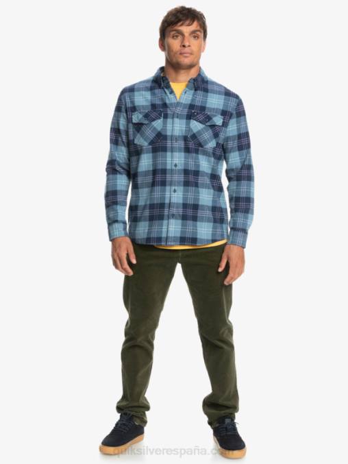 liebre azul provenzal camisa harelaw stretch manga larga D6T4D1509 hombres Quiksilver