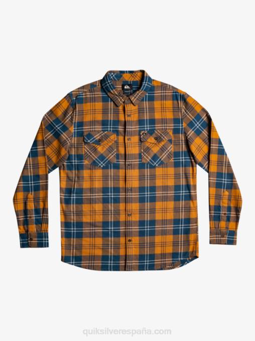 liebre de azúcar moreno camisa harelaw stretch manga larga D6T4D1508 hombres Quiksilver