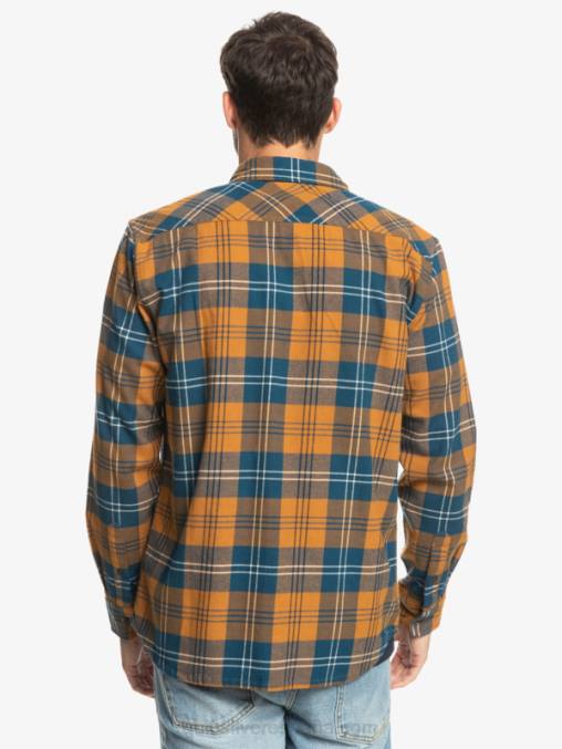 liebre de azúcar moreno camisa harelaw stretch manga larga D6T4D1508 hombres Quiksilver