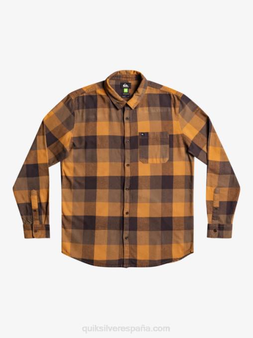 madre mosca del azúcar moreno camisa de franela de manga larga motherfly D6T4D1574 hombres Quiksilver