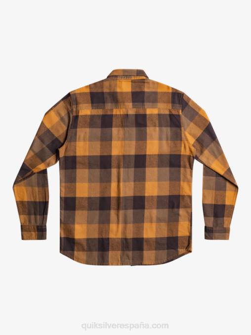 madre mosca del azúcar moreno camisa de franela de manga larga motherfly D6T4D1574 hombres Quiksilver