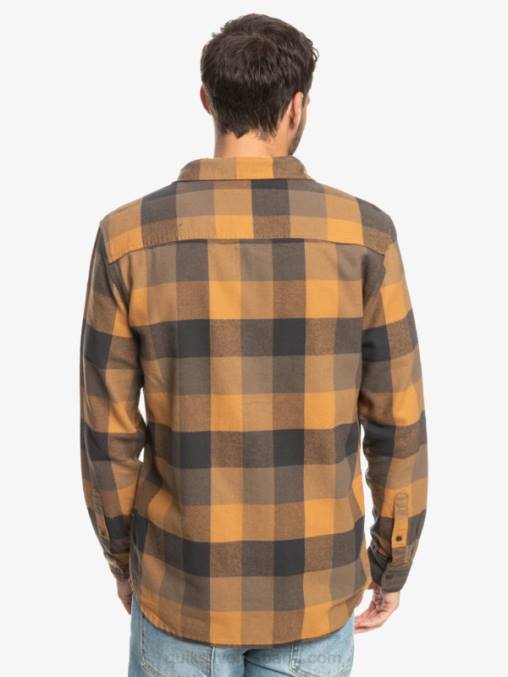 madre mosca del azúcar moreno camisa de franela de manga larga motherfly D6T4D1574 hombres Quiksilver