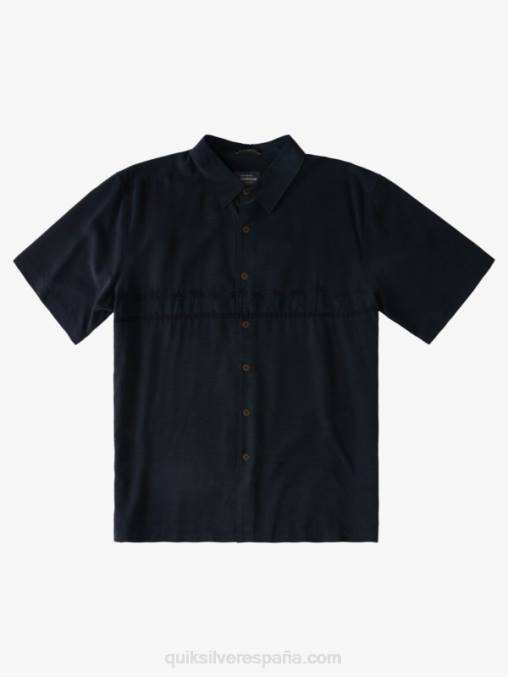 negro camisa antiarrugas premium waterman tahiti palms D6T4D868 hombres Quiksilver