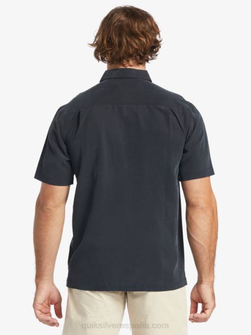 negro camisa antiarrugas premium waterman tahiti palms D6T4D868 hombres Quiksilver