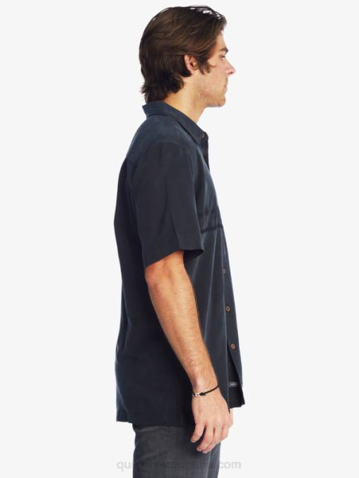 negro camisa antiarrugas premium waterman tahiti palms D6T4D868 hombres Quiksilver