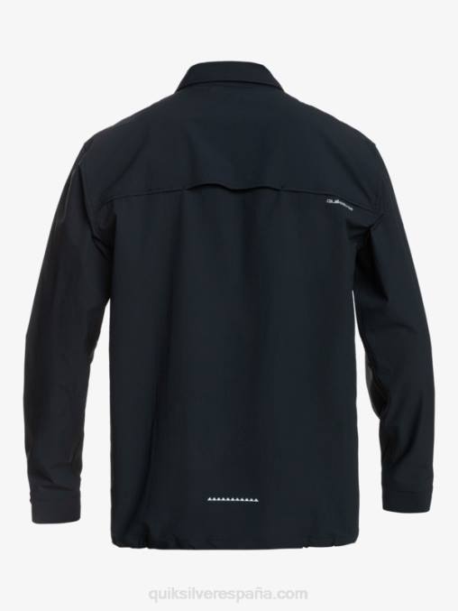 negro camisa de manga larga bajo el cielo D6T4D1717 hombres Quiksilver