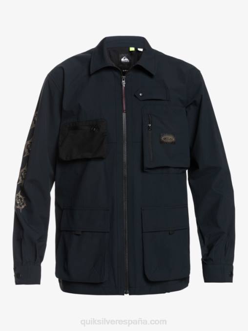 negro camisa de manga larga bajo el cielo D6T4D1717 hombres Quiksilver
