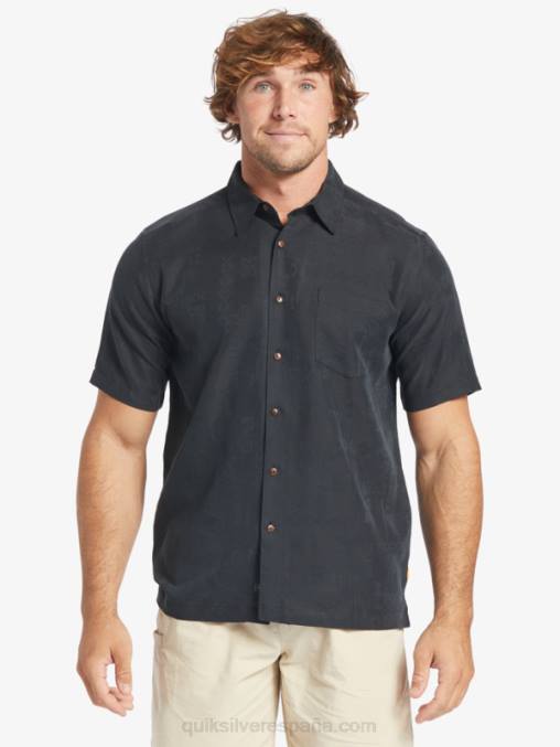 negro camisa manga corta waterman manele bay D6T4D798 hombres Quiksilver