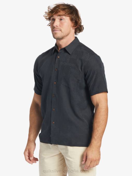 negro camisa manga corta waterman manele bay D6T4D798 hombres Quiksilver