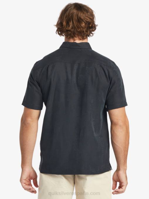 negro camisa manga corta waterman manele bay D6T4D798 hombres Quiksilver