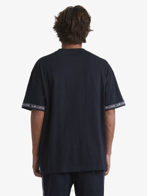 negro camiseta de los 90 D6T4D1865 hombres Quiksilver x Stab