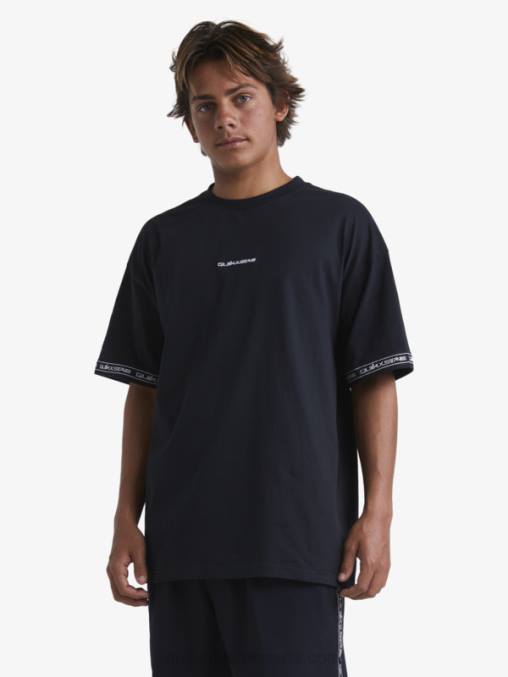 negro camiseta de los 90 D6T4D1865 hombres Quiksilver x Stab
