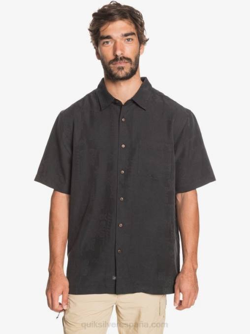 negro playera de manga corta Waterman Kelpies Bay D6T4D1357 hombres Quiksilver