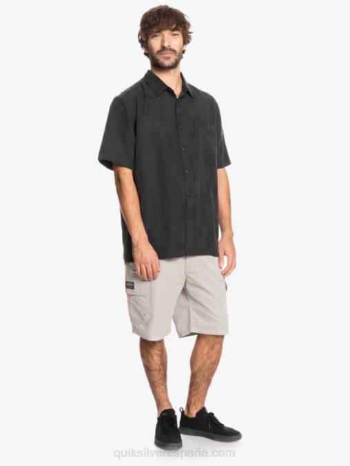 negro playera de manga corta Waterman Kelpies Bay D6T4D1357 hombres Quiksilver